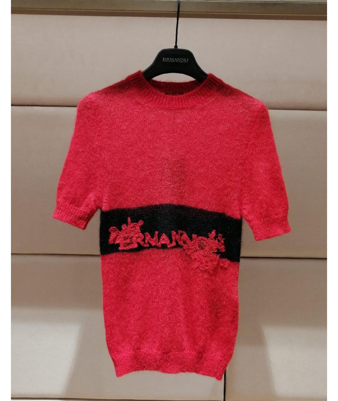 ERMANNO SCERVINO Красный джемпер / свитер, фото 3