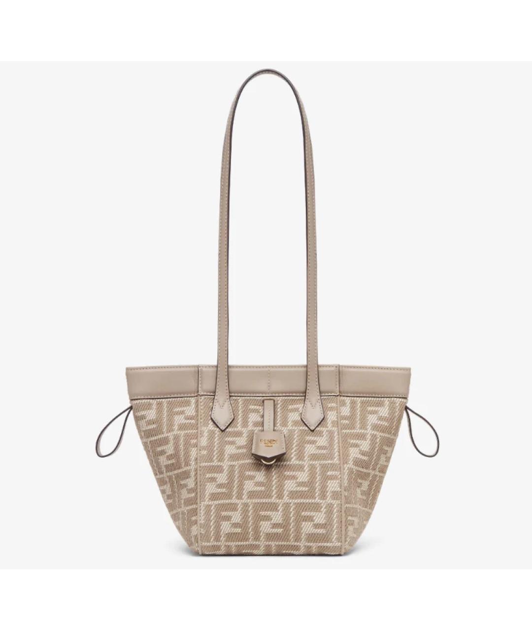 FENDI Коричневая кожаная сумка через плечо, фото 3