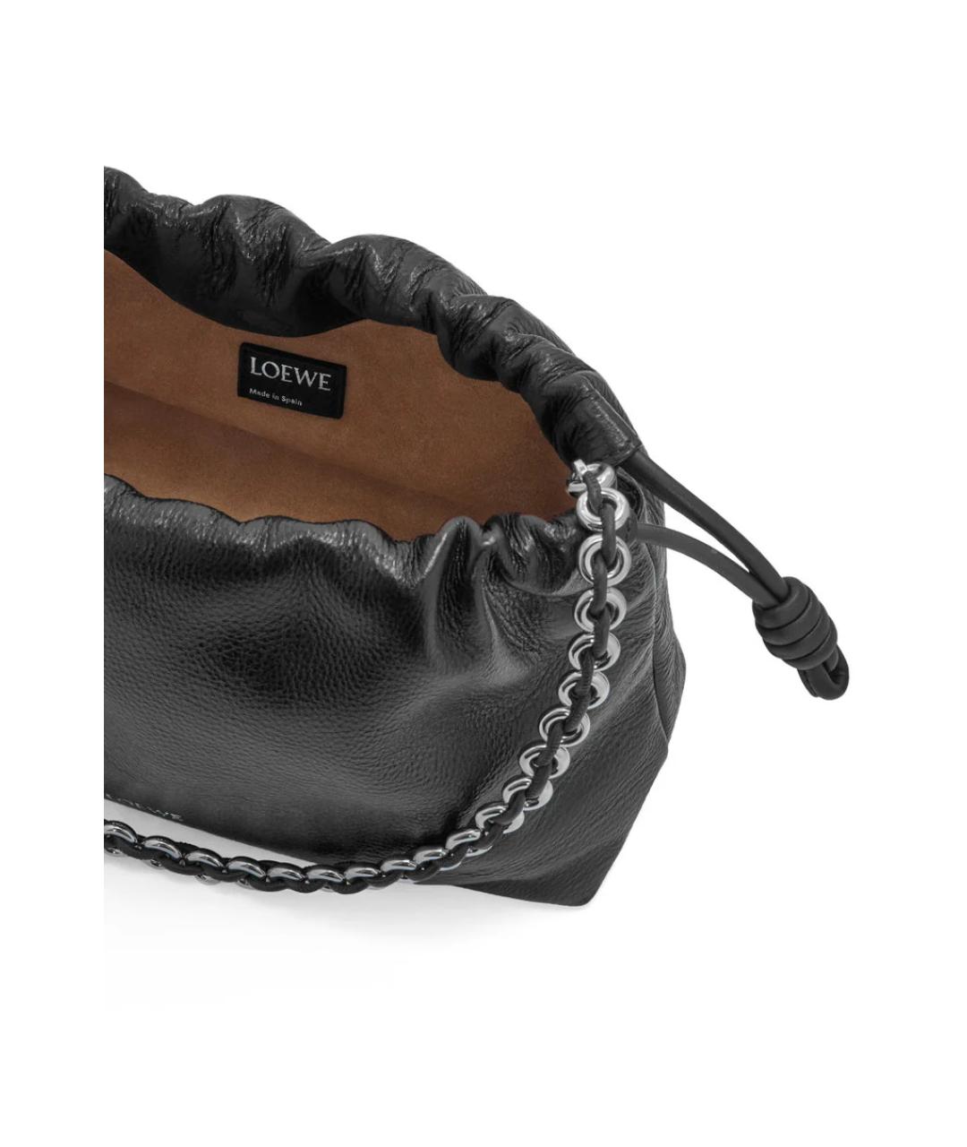 LOEWE Черная кожаная сумка через плечо, фото 3