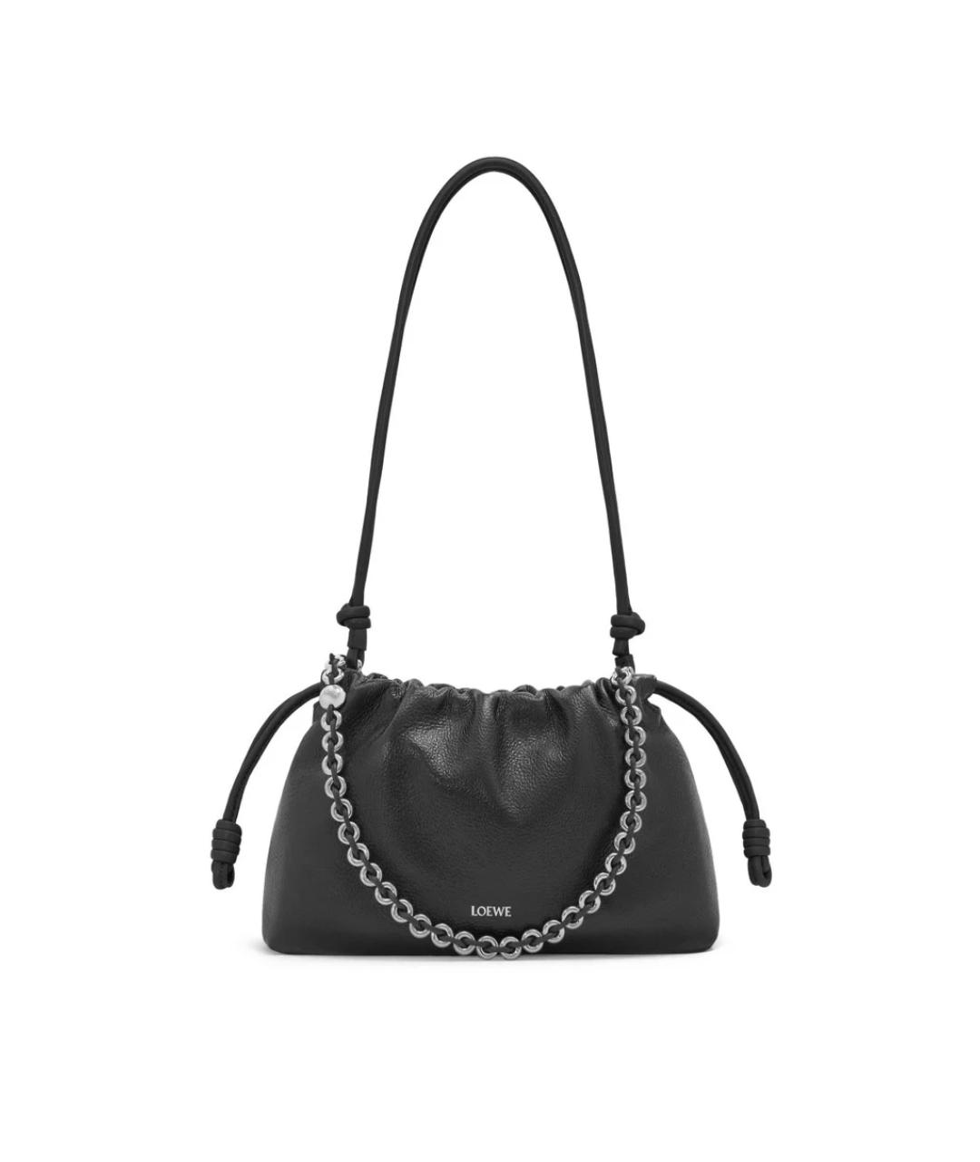 LOEWE Черная кожаная сумка через плечо, фото 1