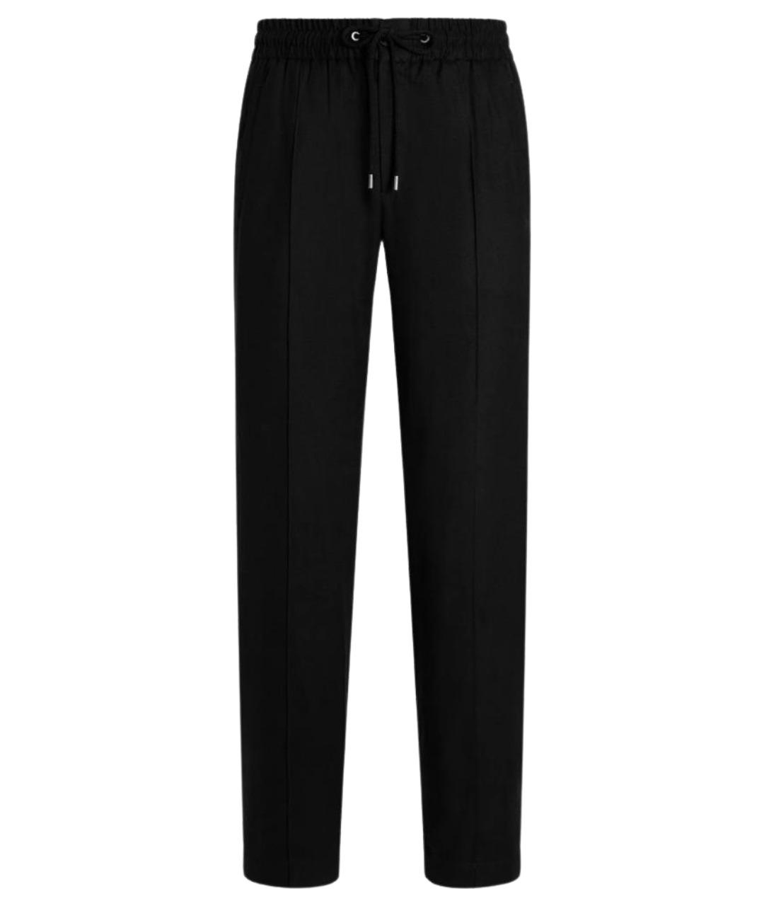 DOLCE&GABBANA Черные хлопковые повседневные брюки, фото 1