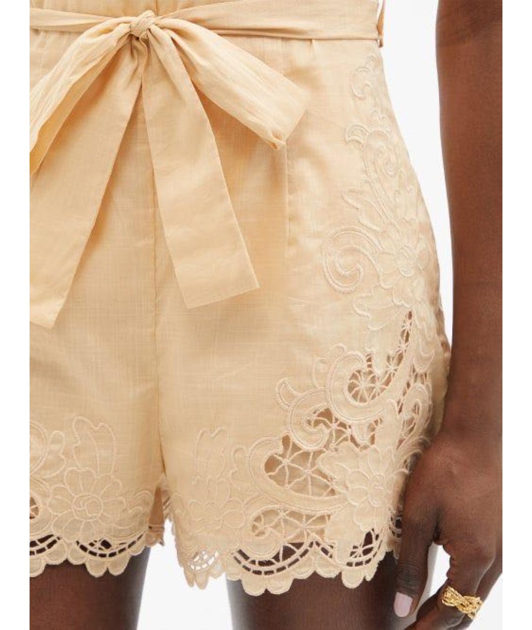 ZIMMERMANN Бежевые шорты, фото 2