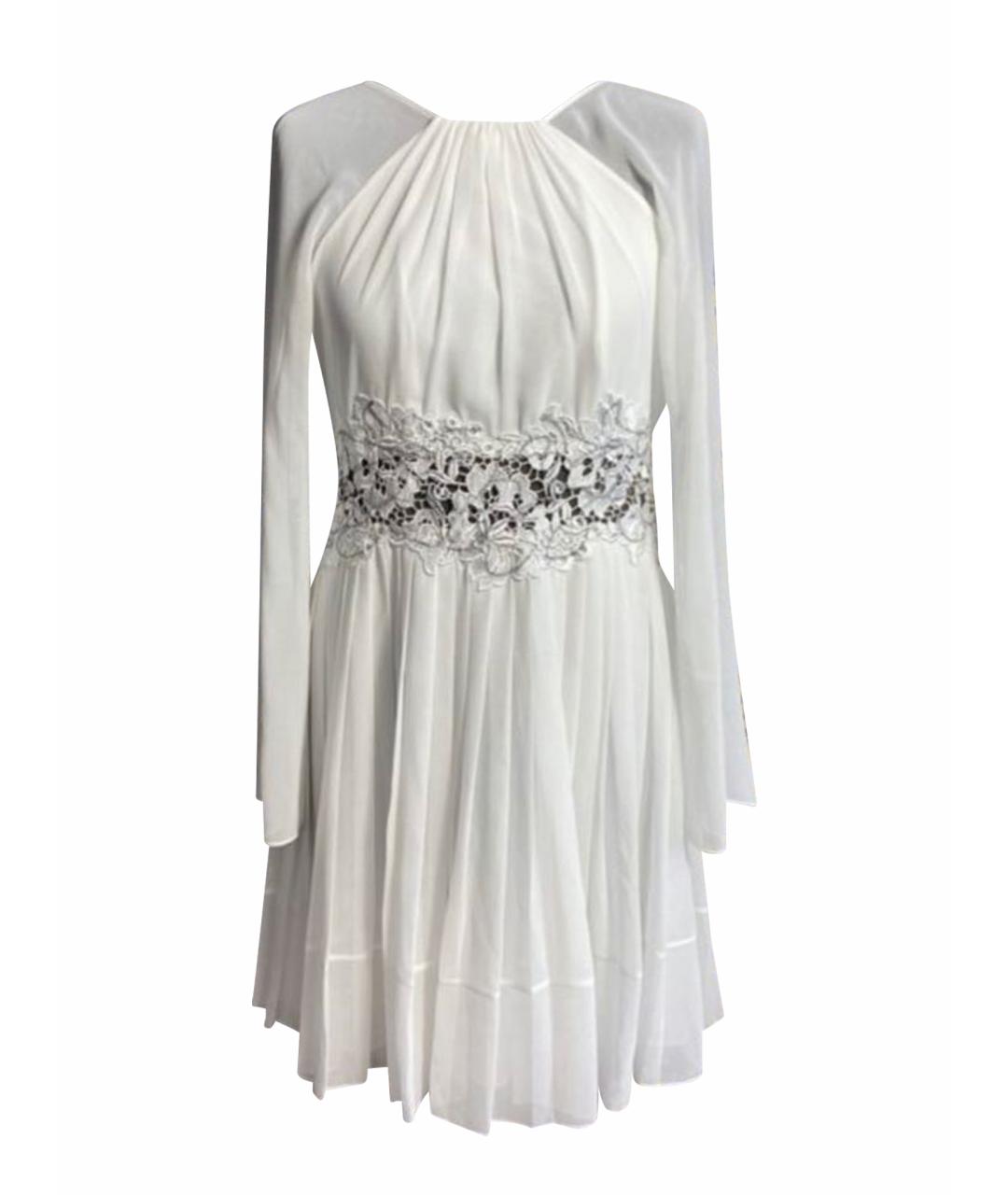 VERSACE Белое полиэстеровое вечернее платье, фото 1