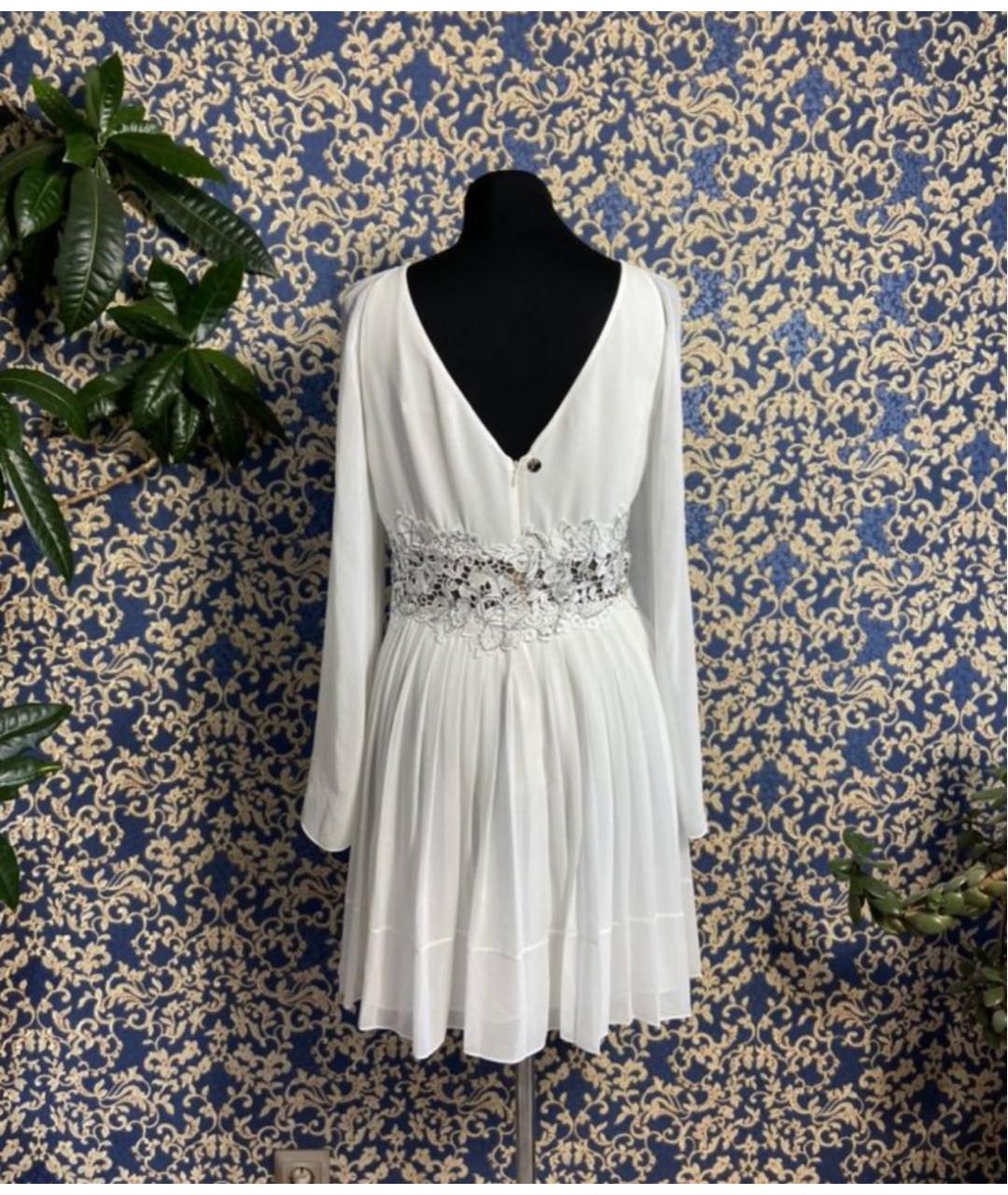 VERSACE Белое полиэстеровое вечернее платье, фото 2