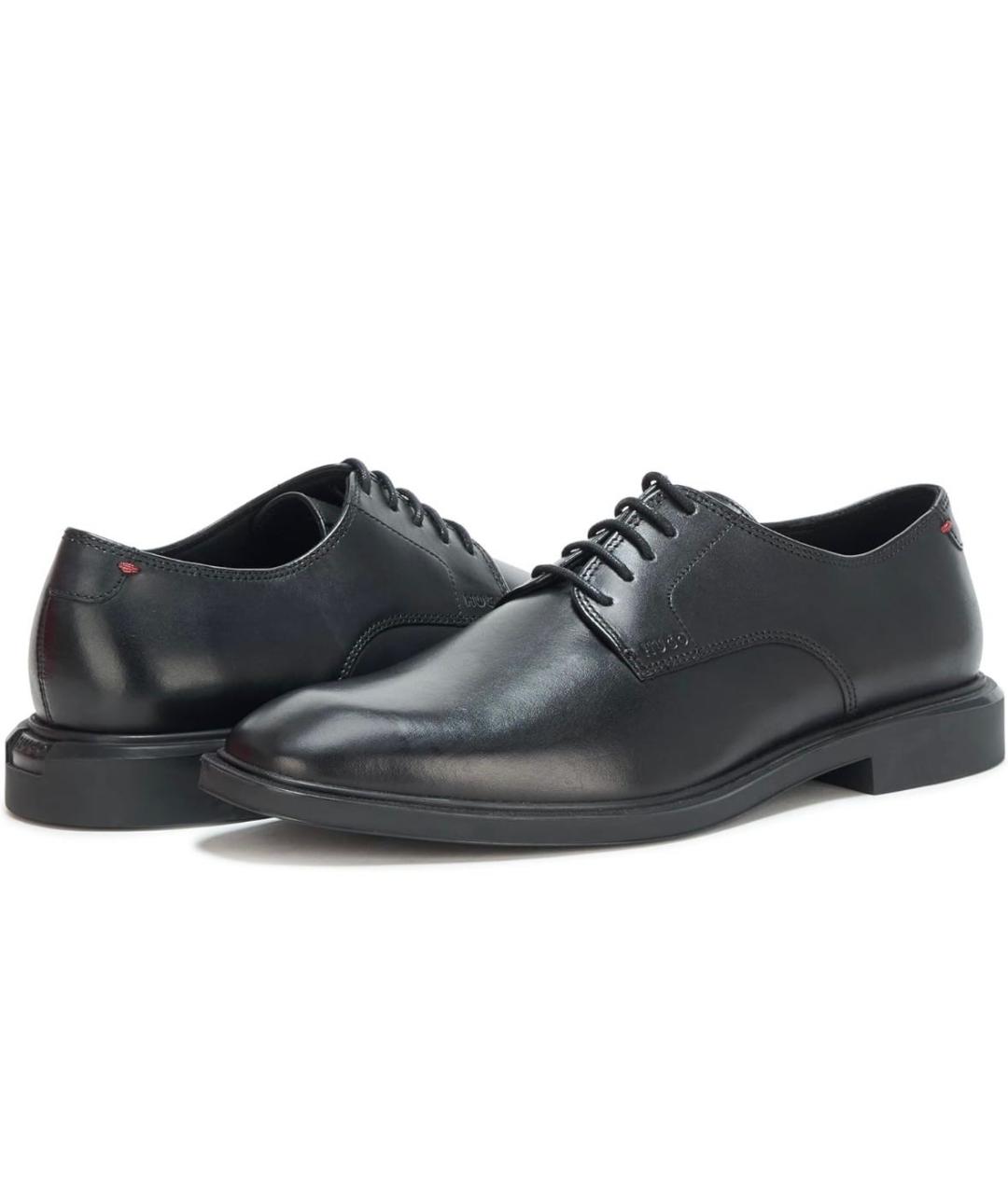 HUGO Черные кожаные туфли, фото 2