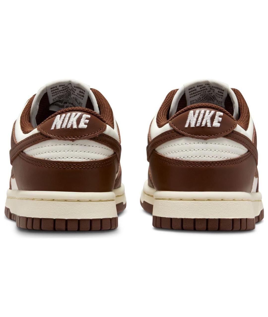 NIKE Коричневые кожаные низкие кроссовки / кеды, фото 5