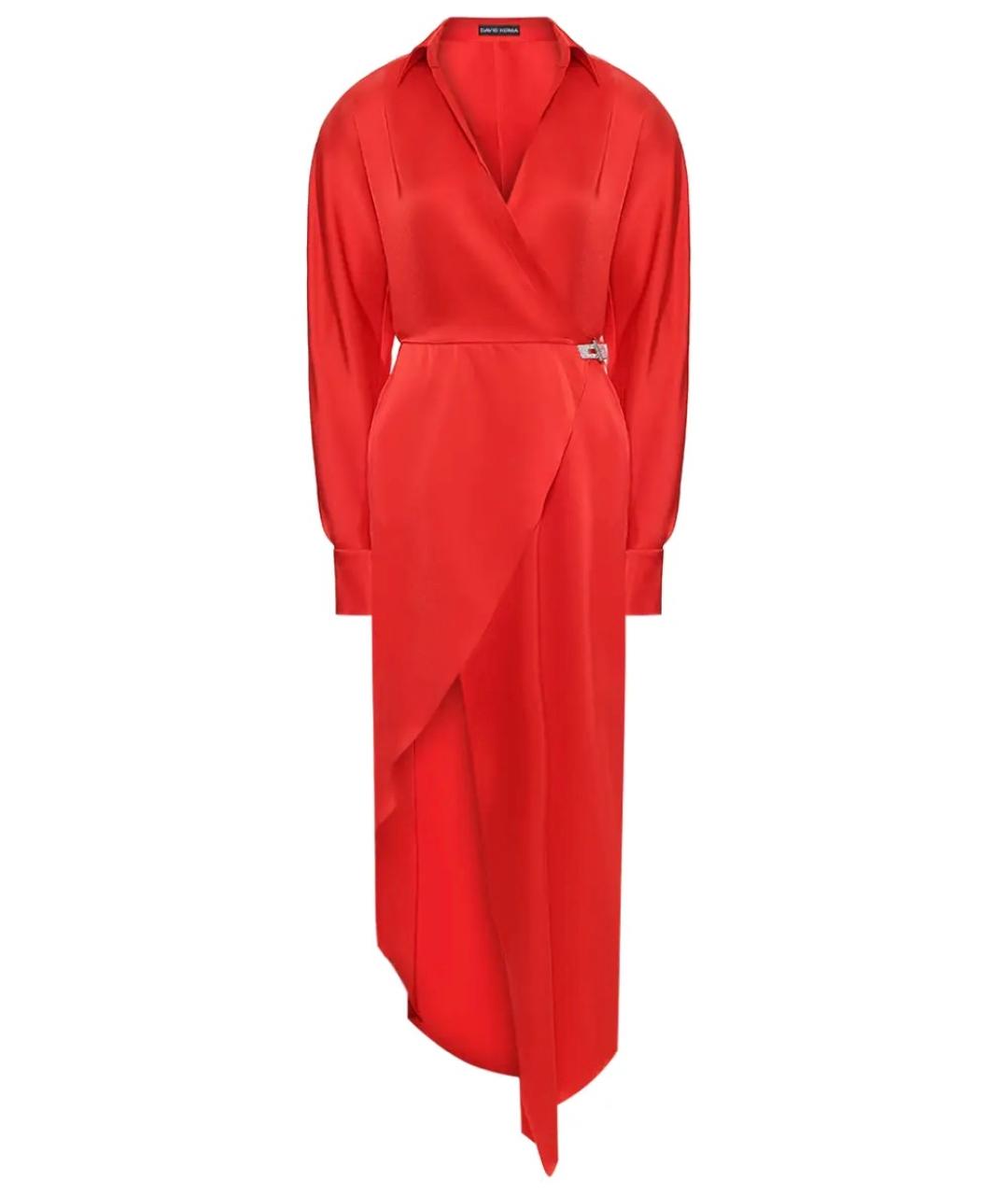 DAVID KOMA Красное коктейльное платье, фото 6