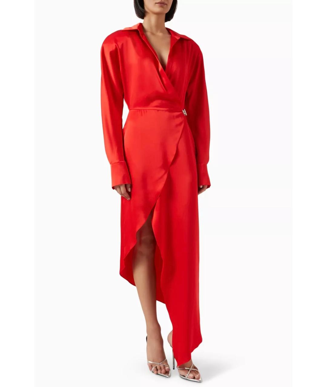 DAVID KOMA Красное коктейльное платье, фото 3