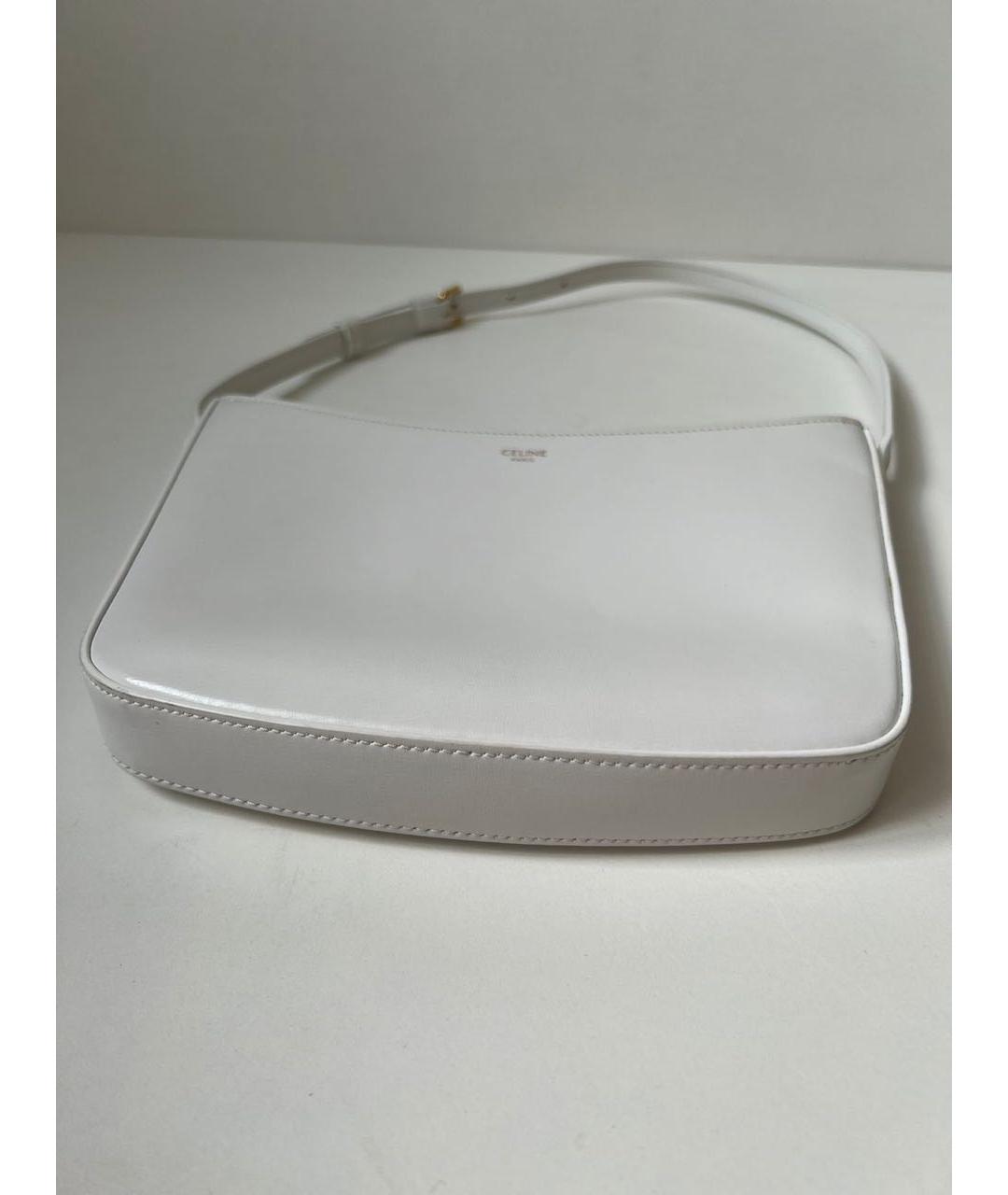 CELINE Белая сумка через плечо из искусственной кожи, фото 4