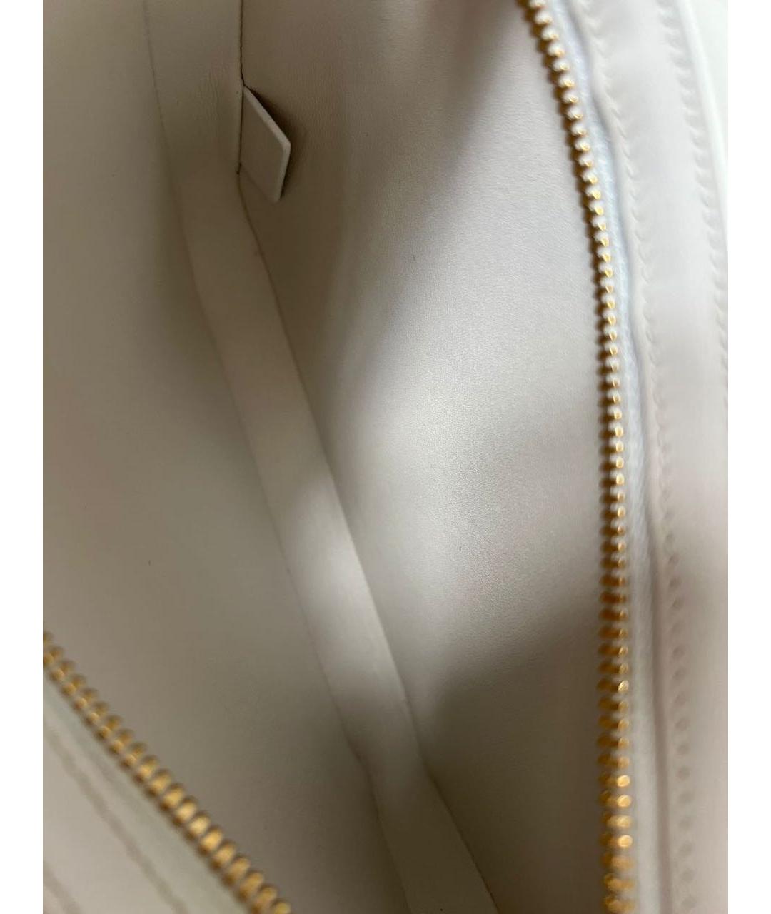 CELINE Белая сумка через плечо из искусственной кожи, фото 7