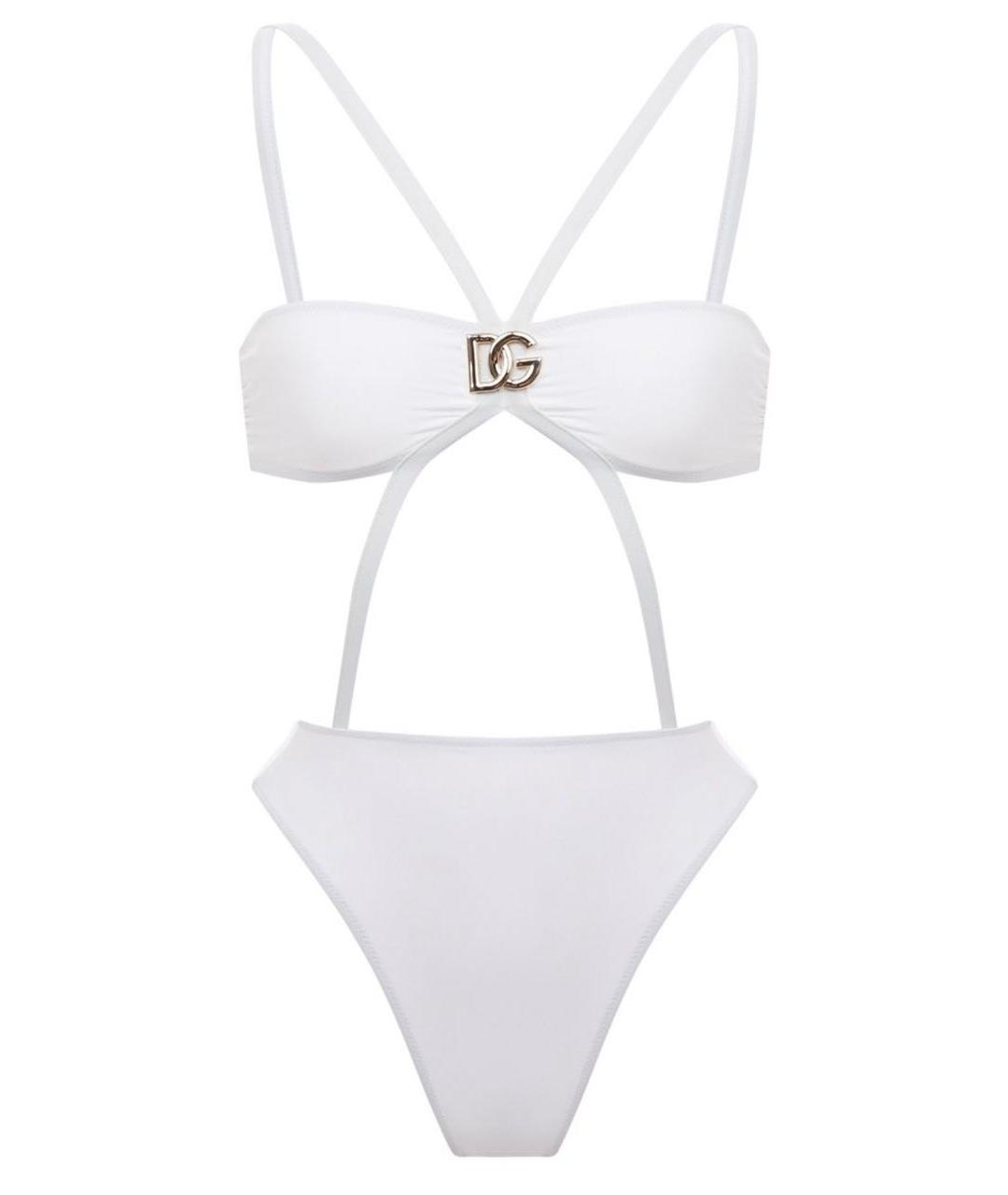 DOLCE&GABBANA Белый купальник, фото 1