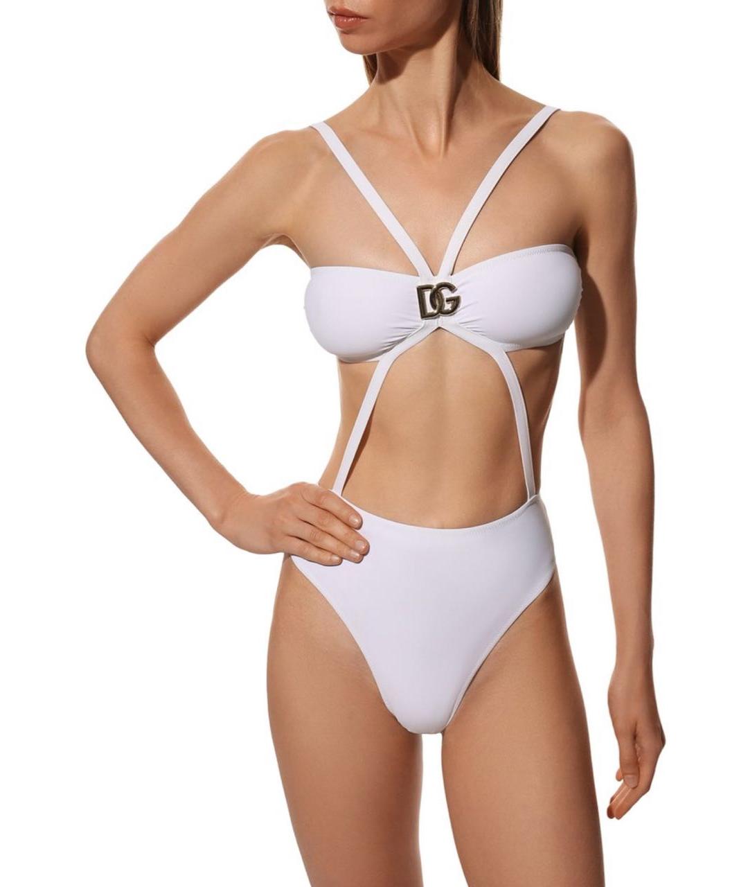 DOLCE&GABBANA Белый купальник, фото 2