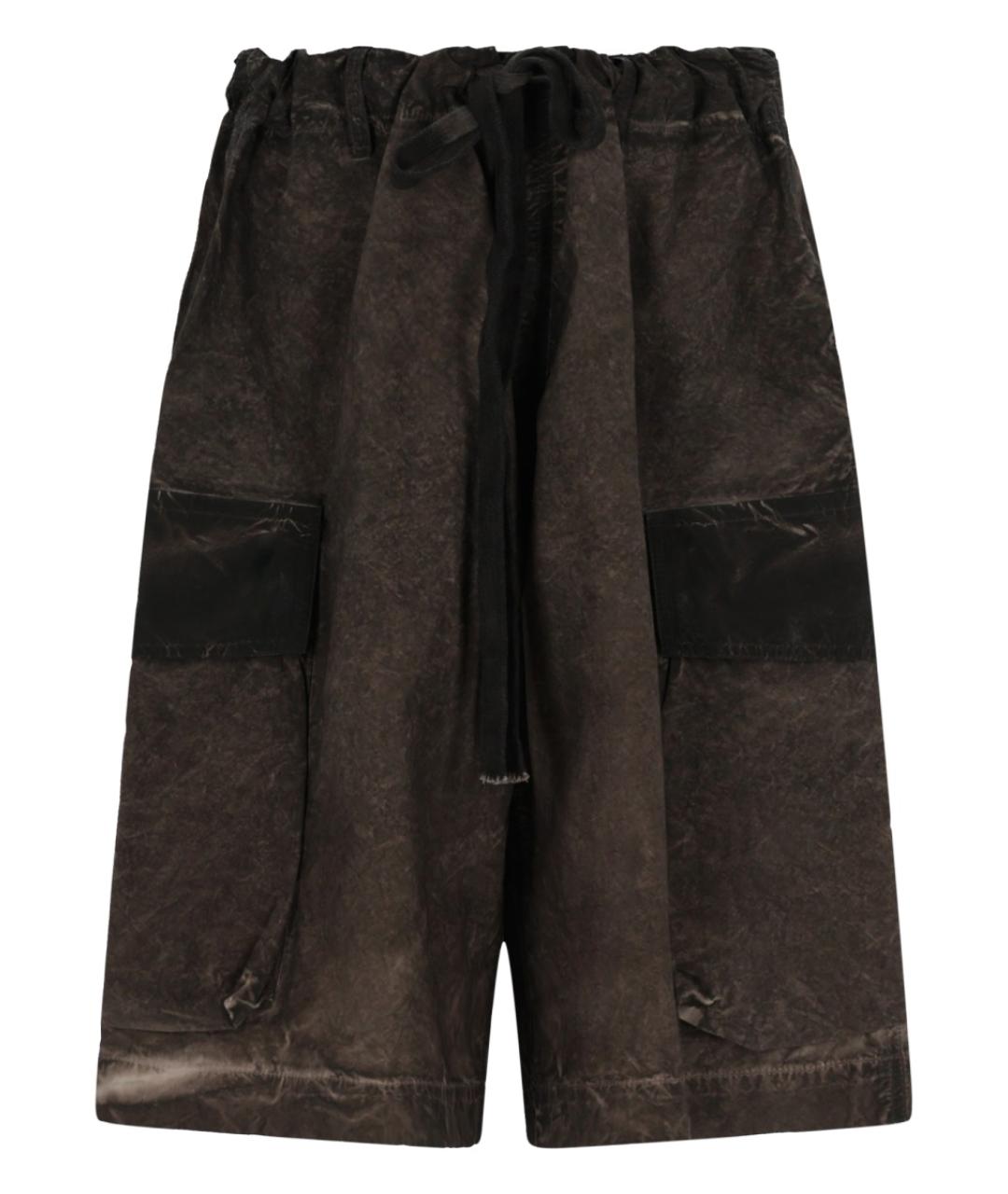 UMA WANG Серые хлопковые шорты, фото 1