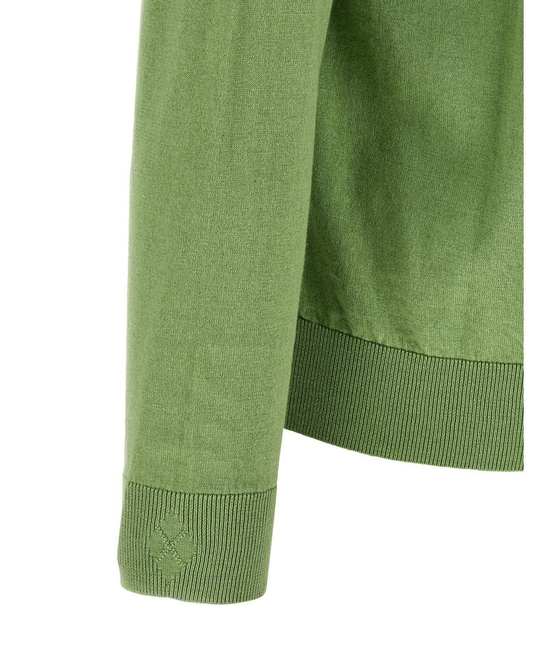 BALLANTYNE Зеленый хлопковый джемпер / свитер, фото 4