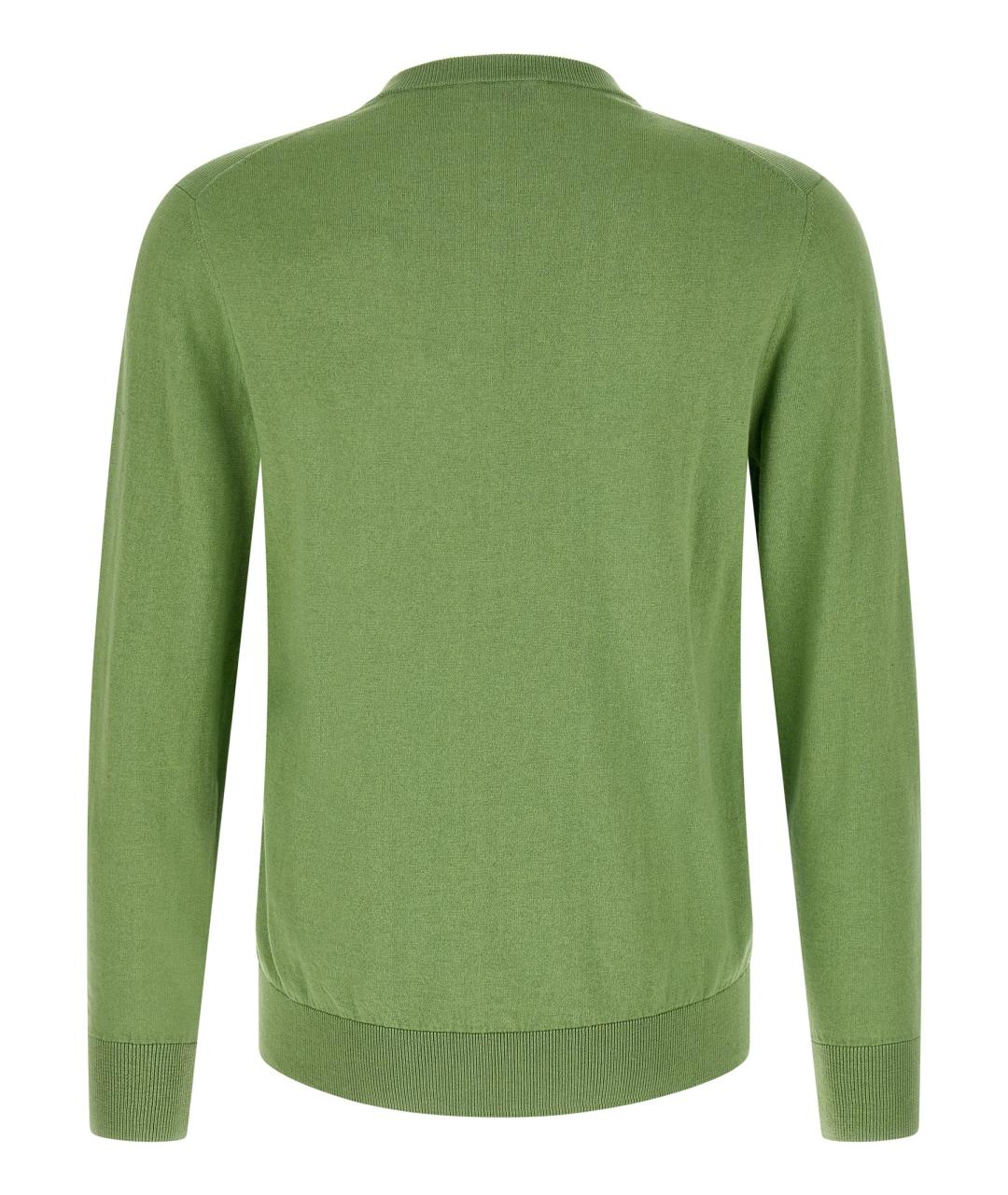 BALLANTYNE Зеленый хлопковый джемпер / свитер, фото 2