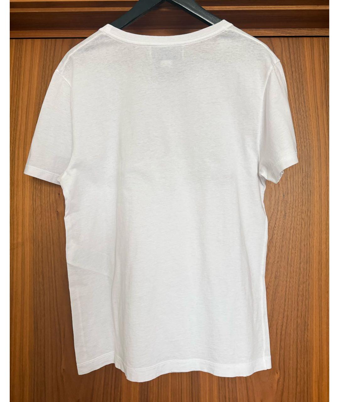 GUCCI Белая хлопковая футболка, фото 2