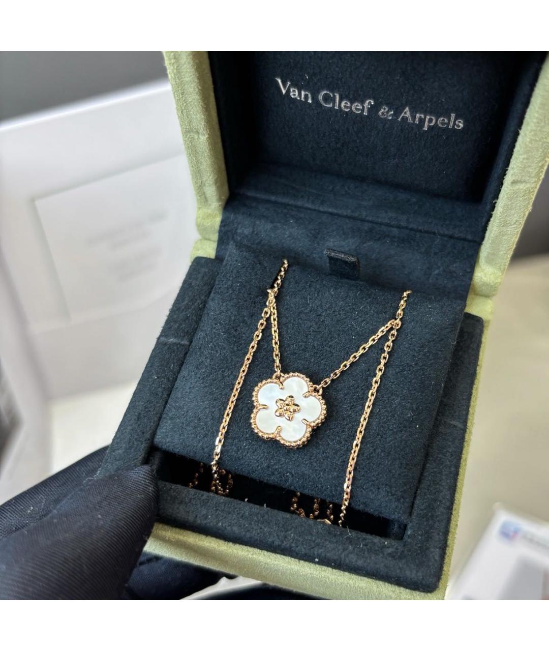 VAN CLEEF & ARPELS Белое колье из розового золота, фото 3