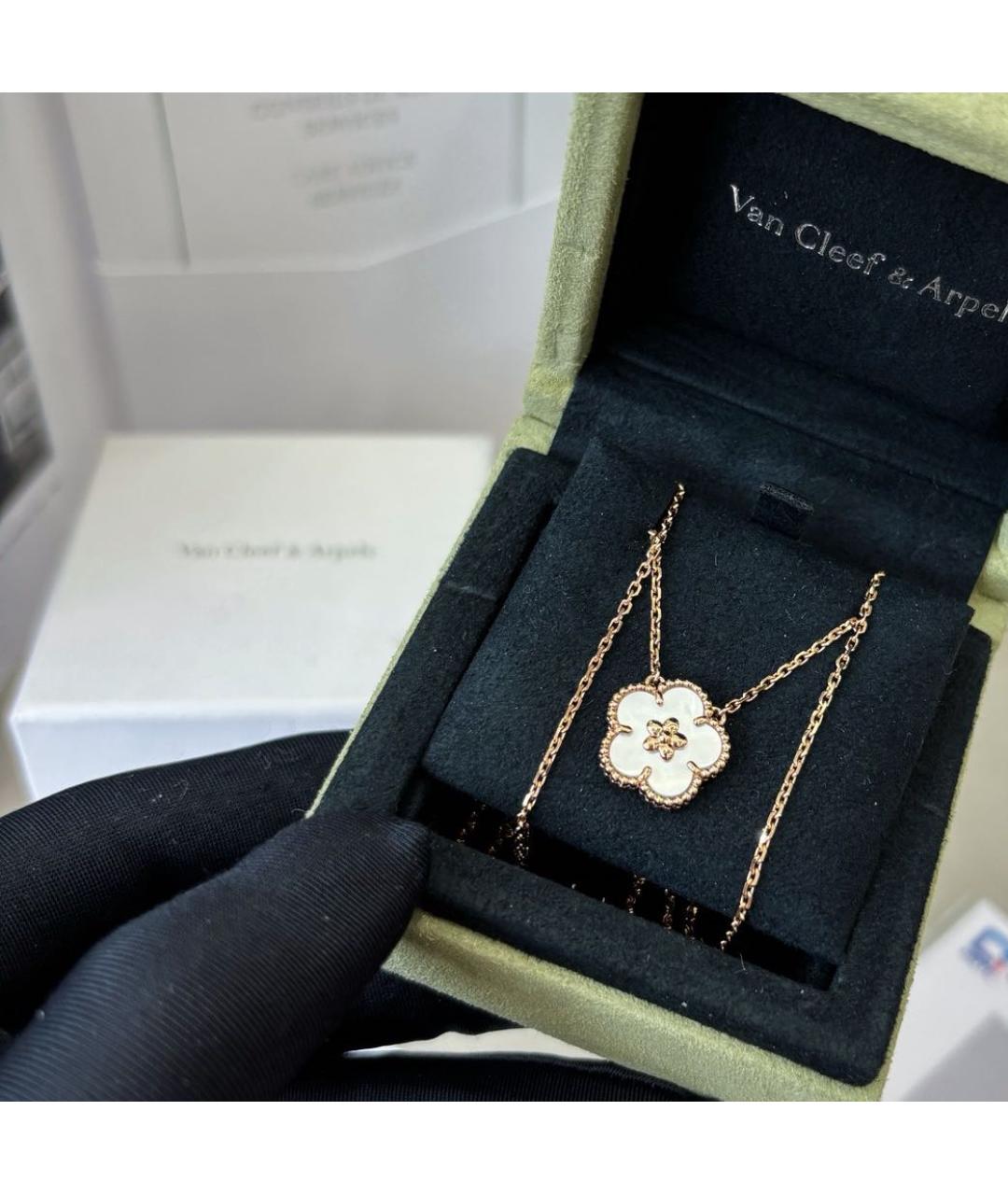 VAN CLEEF & ARPELS Белое колье из розового золота, фото 5