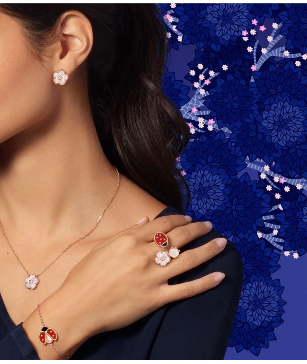 VAN CLEEF & ARPELS Белое колье из розового золота, фото 6