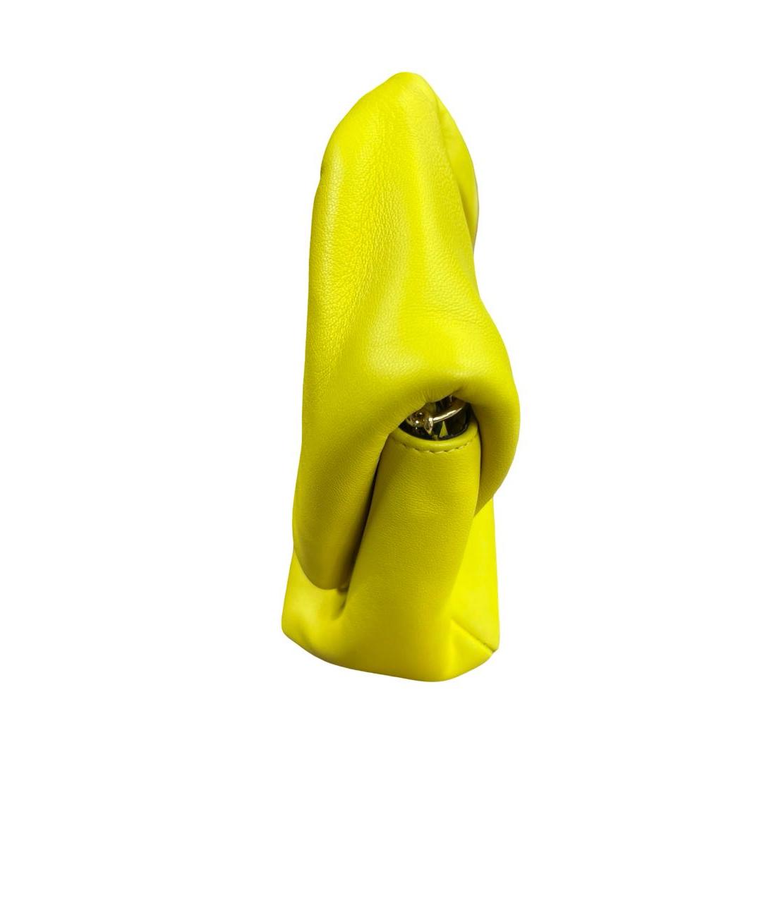 J.W.ANDERSON Желтая кожаная сумка с короткими ручками, фото 2