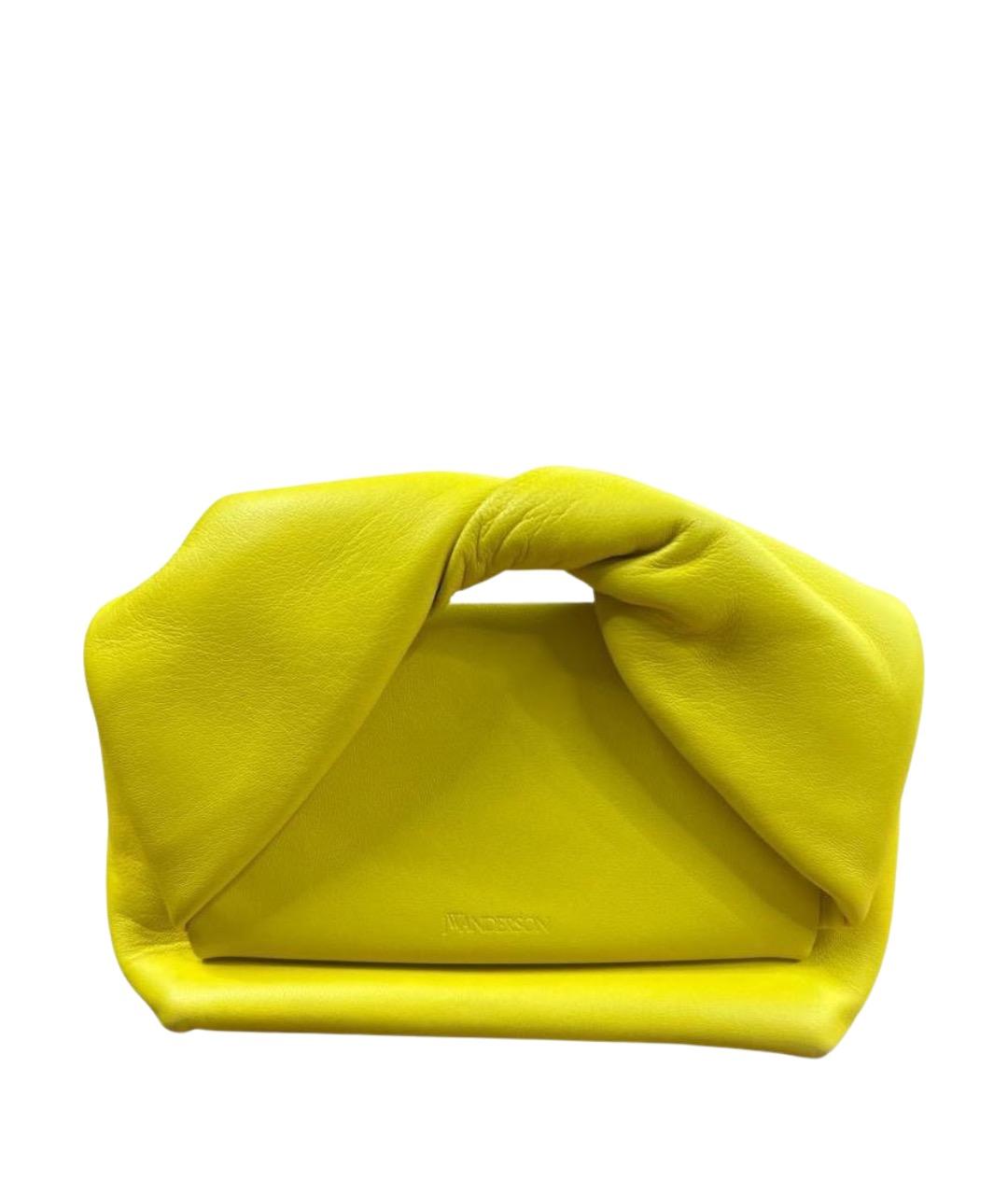 J.W.ANDERSON Желтая кожаная сумка с короткими ручками, фото 1