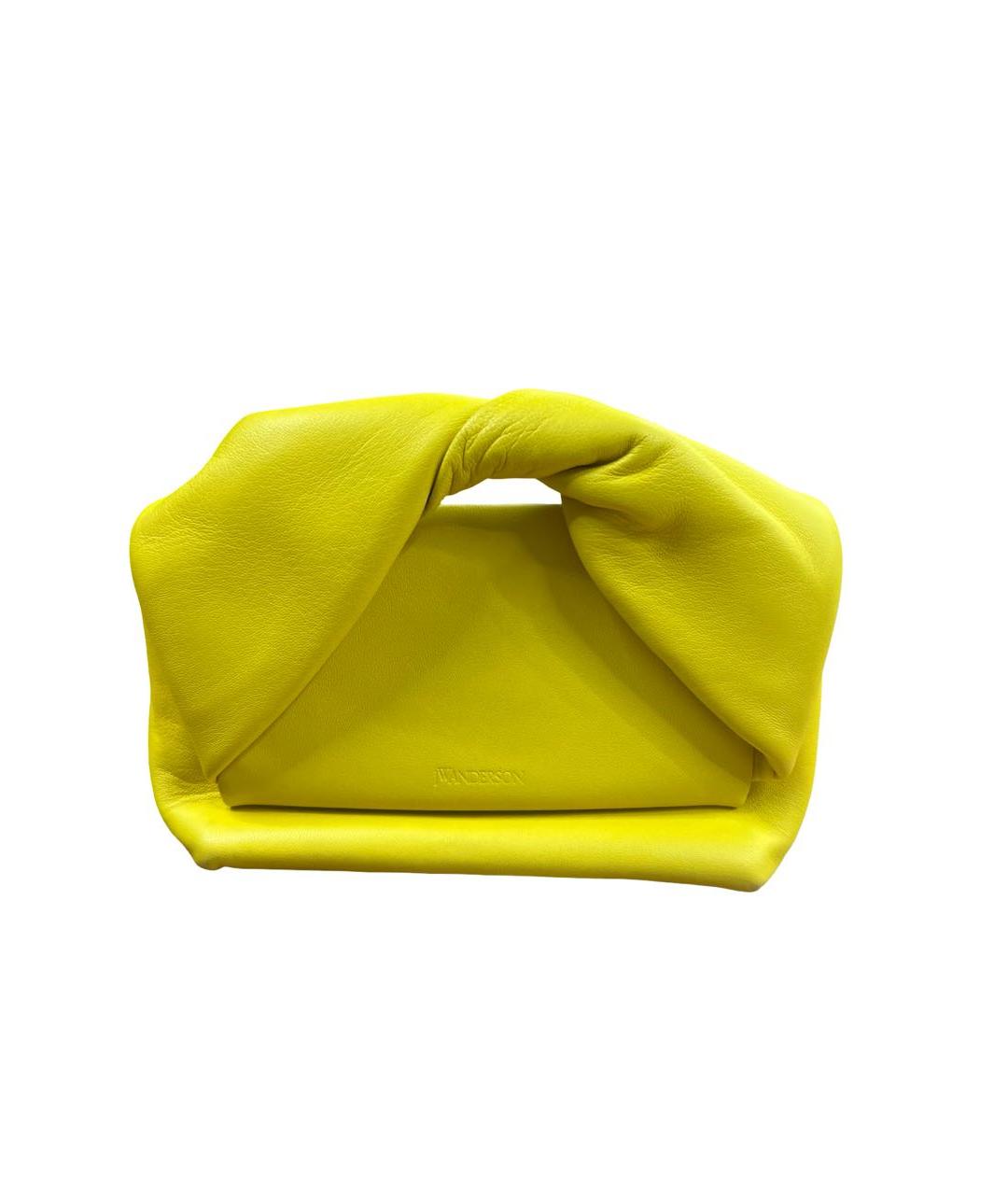J.W.ANDERSON Желтая кожаная сумка с короткими ручками, фото 8