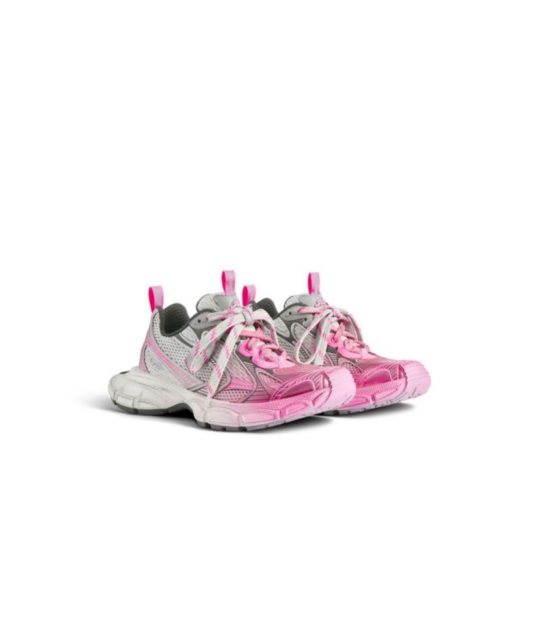 BALENCIAGA Розовые текстильные кроссовки, фото 2