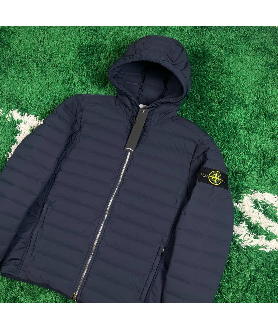 STONE ISLAND Темно-синяя полиамидовая куртка, фото 2