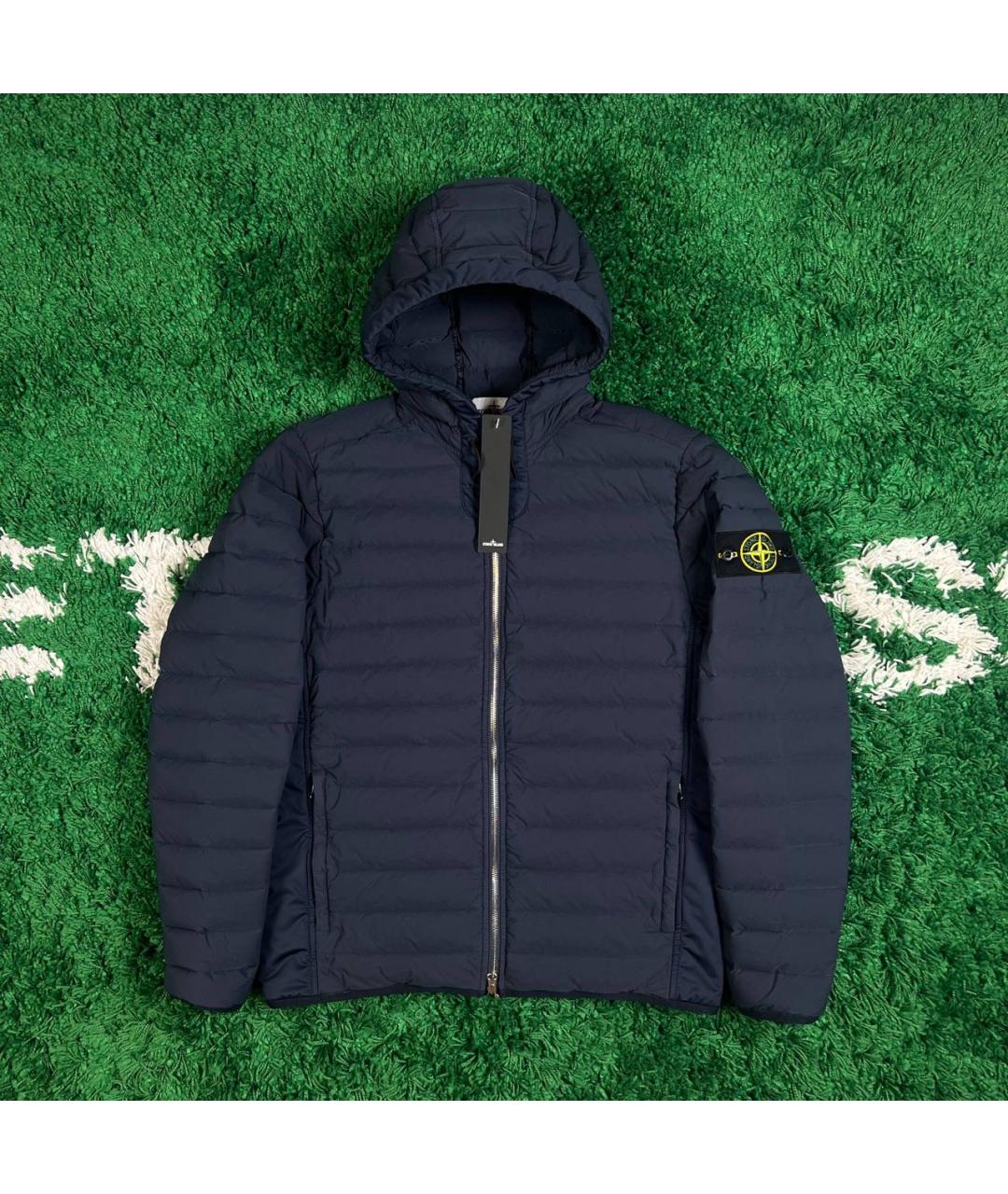 STONE ISLAND Темно-синяя полиамидовая куртка, фото 9
