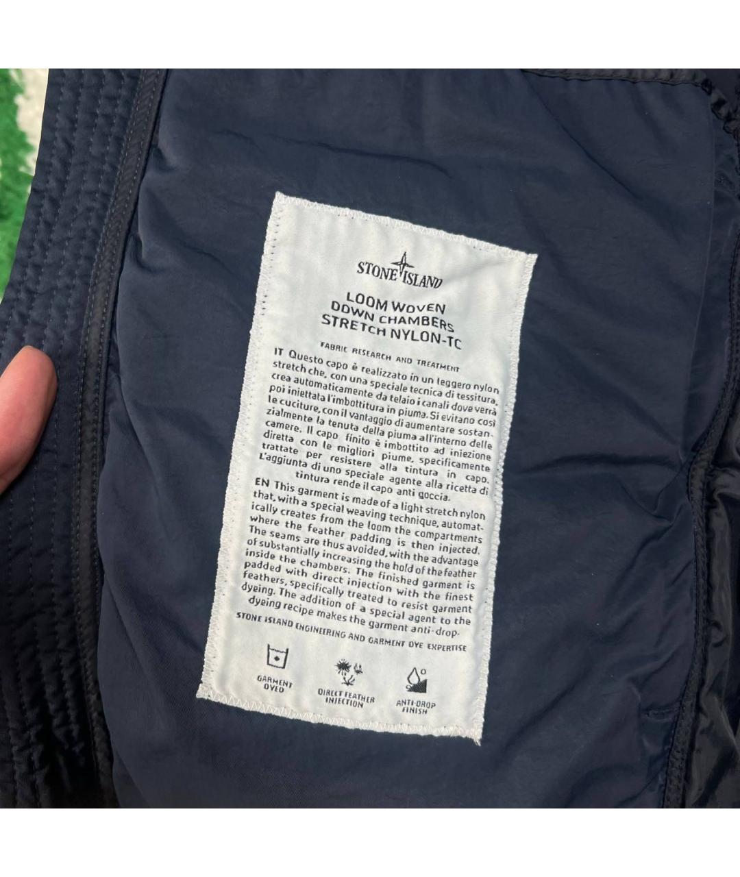 STONE ISLAND Темно-синяя полиамидовая куртка, фото 7