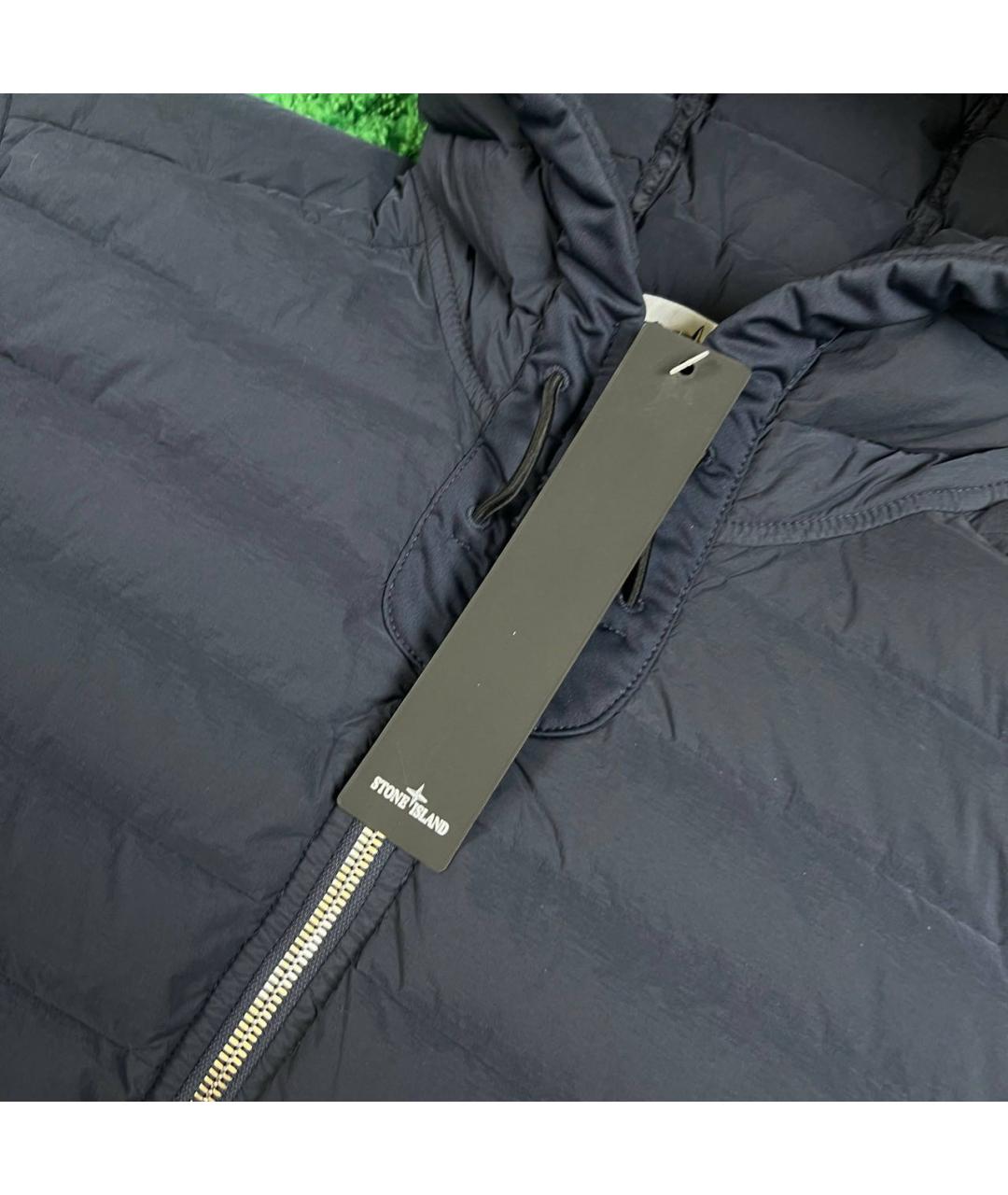 STONE ISLAND Темно-синяя полиамидовая куртка, фото 4