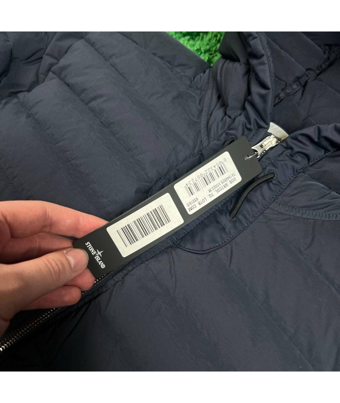 STONE ISLAND Темно-синяя полиамидовая куртка, фото 5