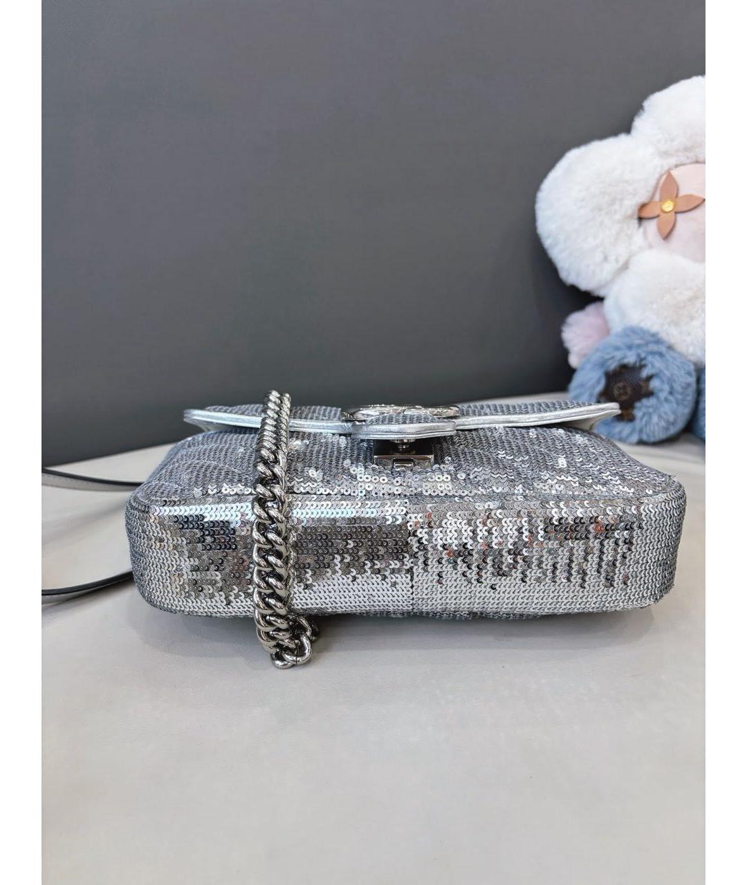 GUCCI Серебряная сумка через плечо, фото 5