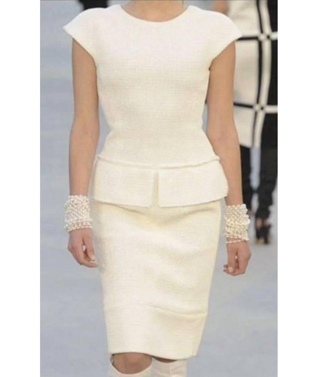 CHANEL Желтое твидовое вечернее платье, фото 8