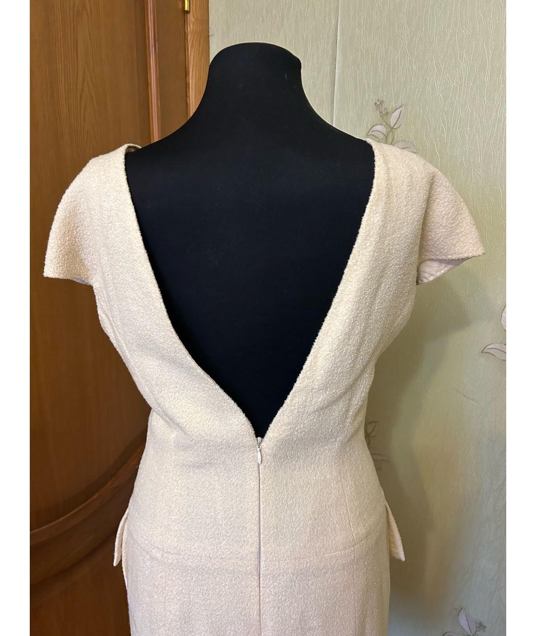 CHANEL Желтое твидовое вечернее платье, фото 5