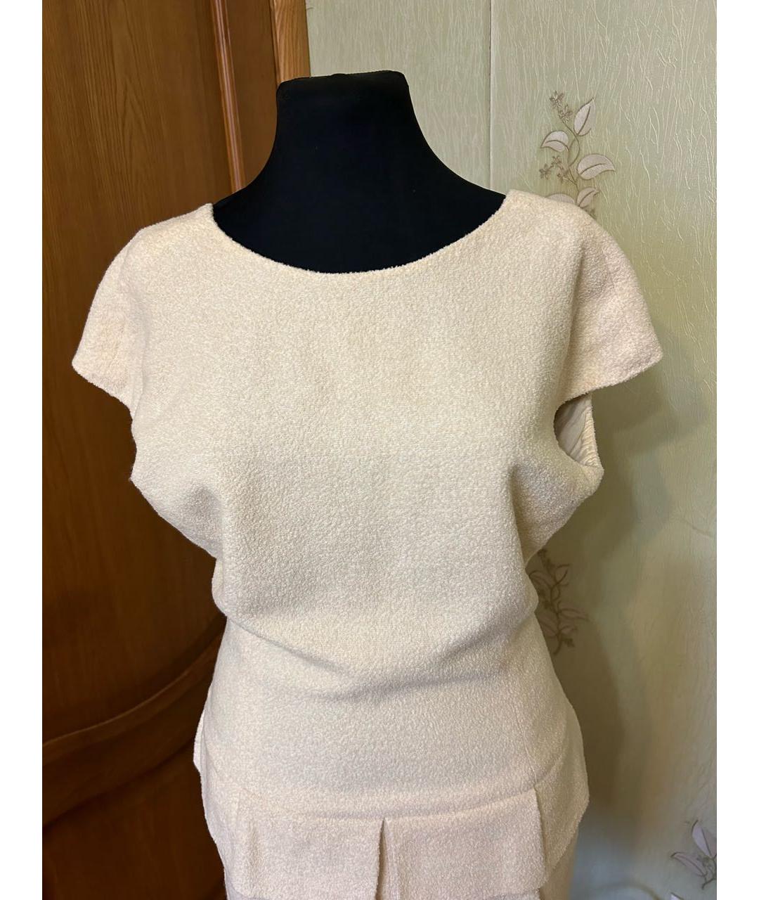 CHANEL Желтое твидовое вечернее платье, фото 3