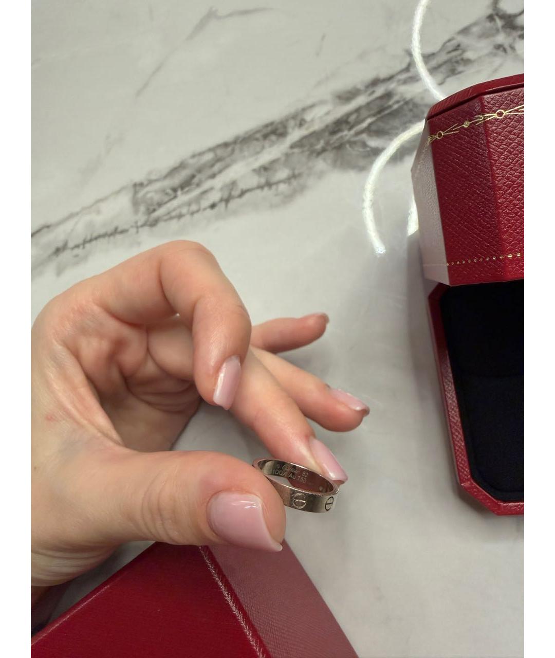 CARTIER Белое кольцо из белого золота, фото 4