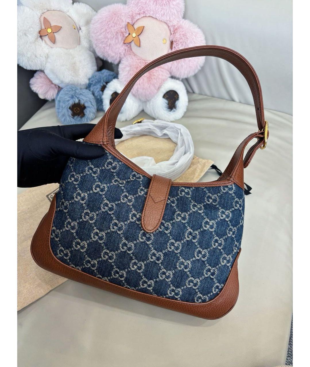 GUCCI Синяя деним сумка через плечо, фото 3