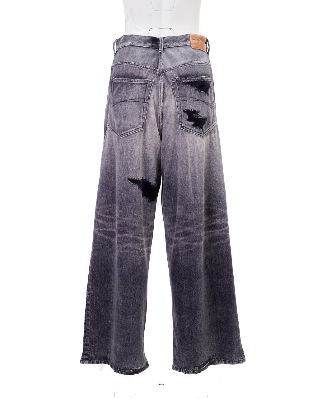 BALENCIAGA Черные хлопковые джинсы клеш, фото 2