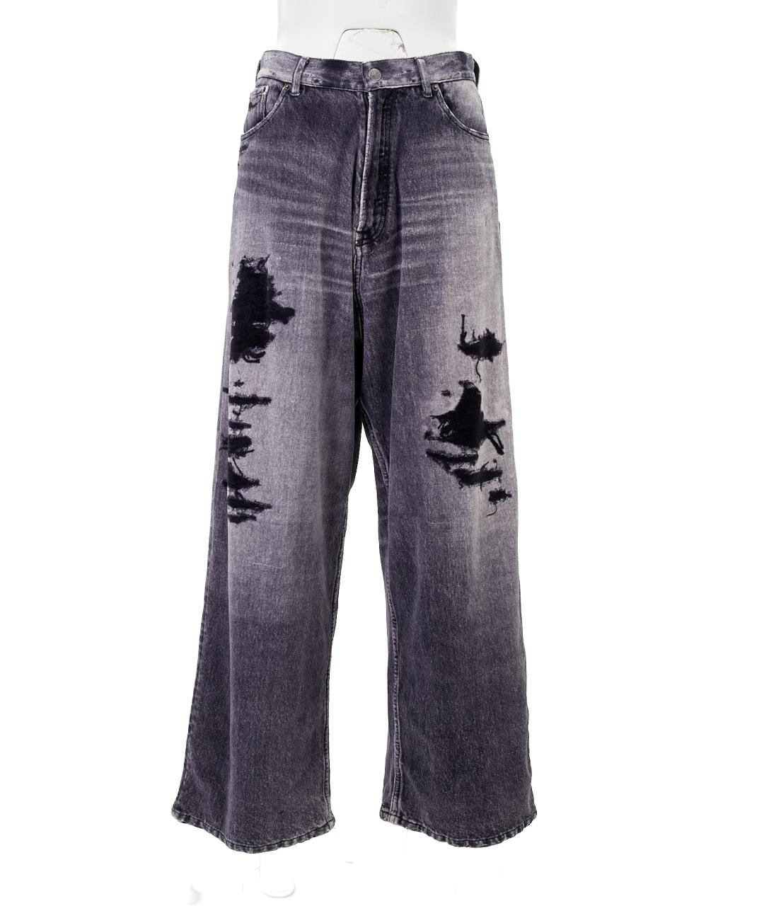 BALENCIAGA Черные хлопковые джинсы клеш, фото 6