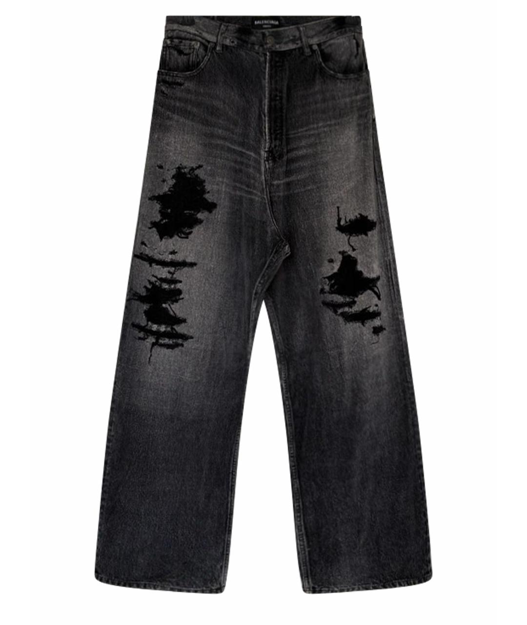 BALENCIAGA Черные прямые джинсы, фото 1