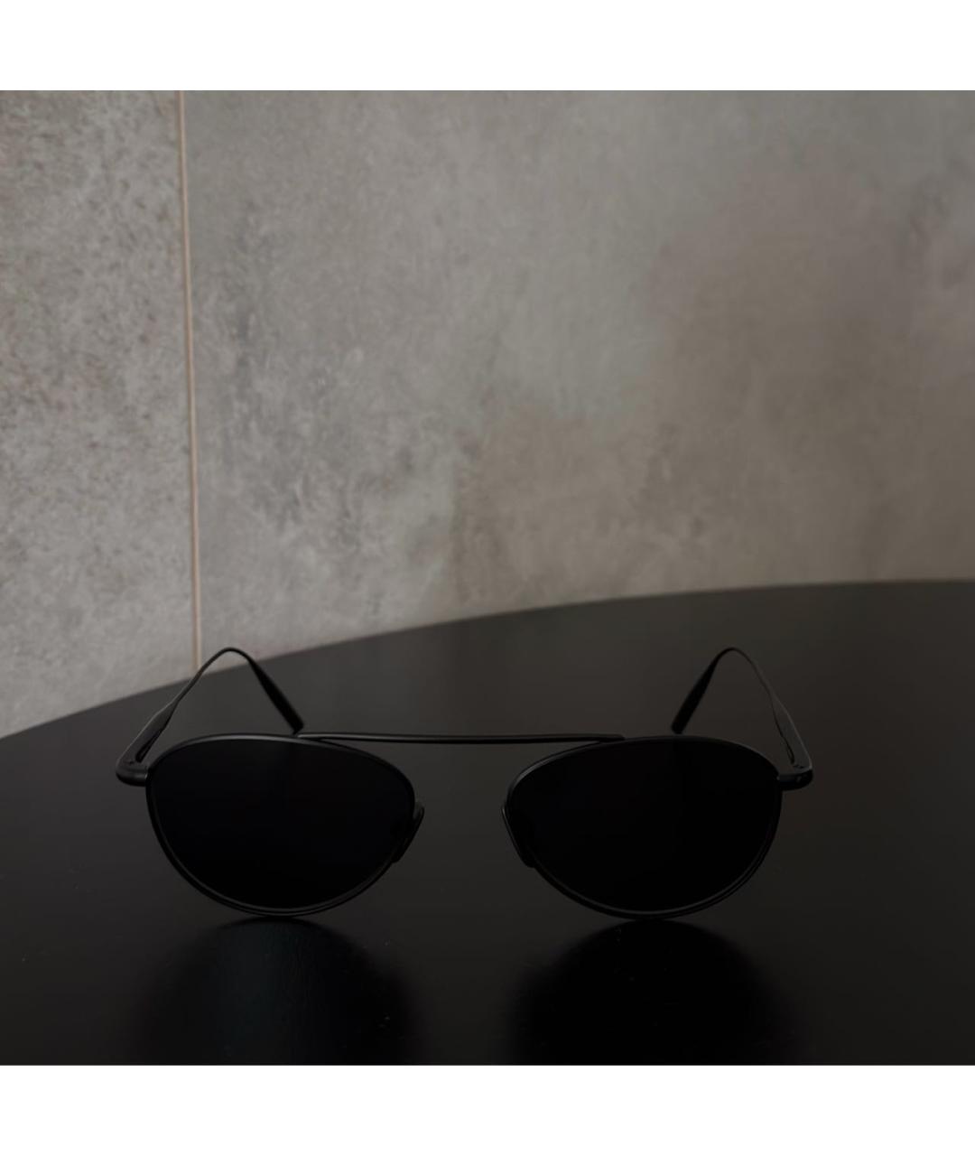 BYREDO Черные металлические солнцезащитные очки, фото 5