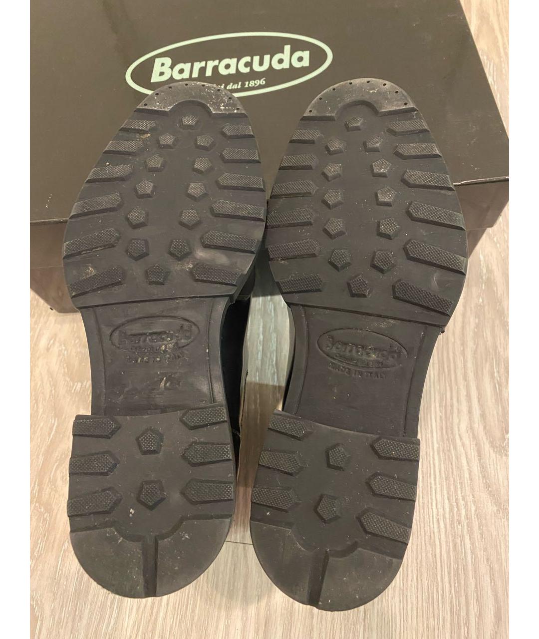 BARRACUDA Черные кожаные полусапоги, фото 5