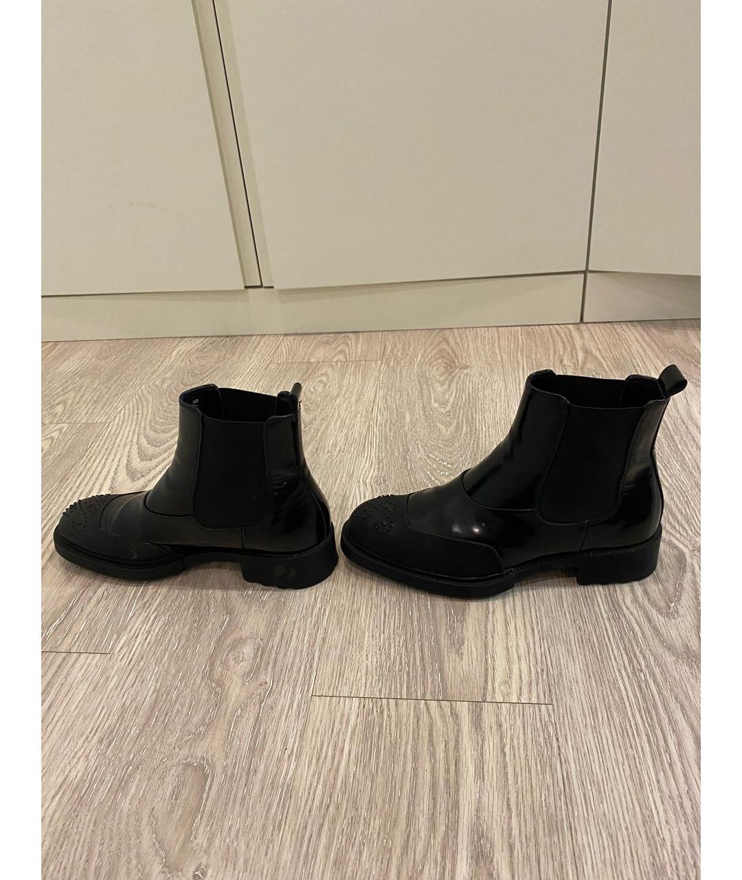 BARRACUDA Черные кожаные полусапоги, фото 7