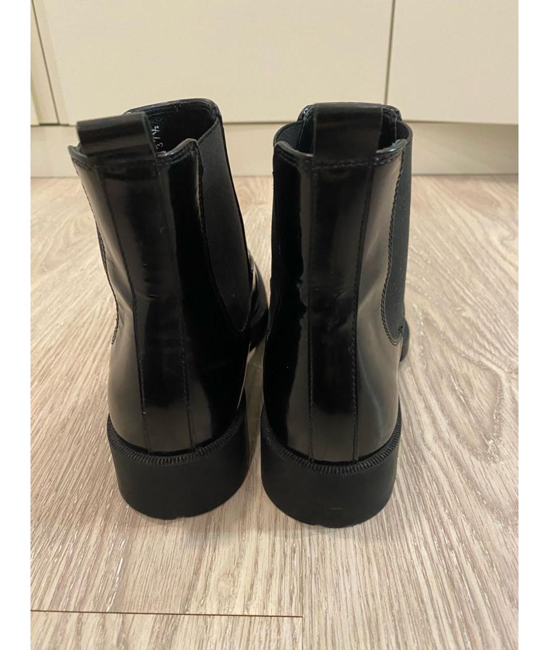 BARRACUDA Черные кожаные полусапоги, фото 4