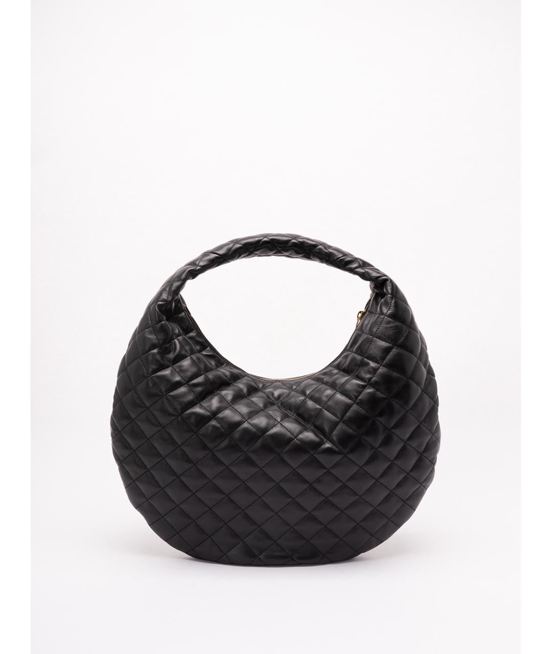 SAINT LAURENT Черная кожаная сумка через плечо, фото 2