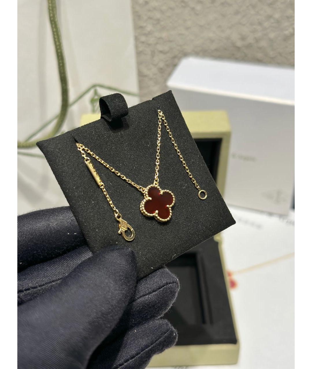 VAN CLEEF & ARPELS Красное колье из желтого золота, фото 4