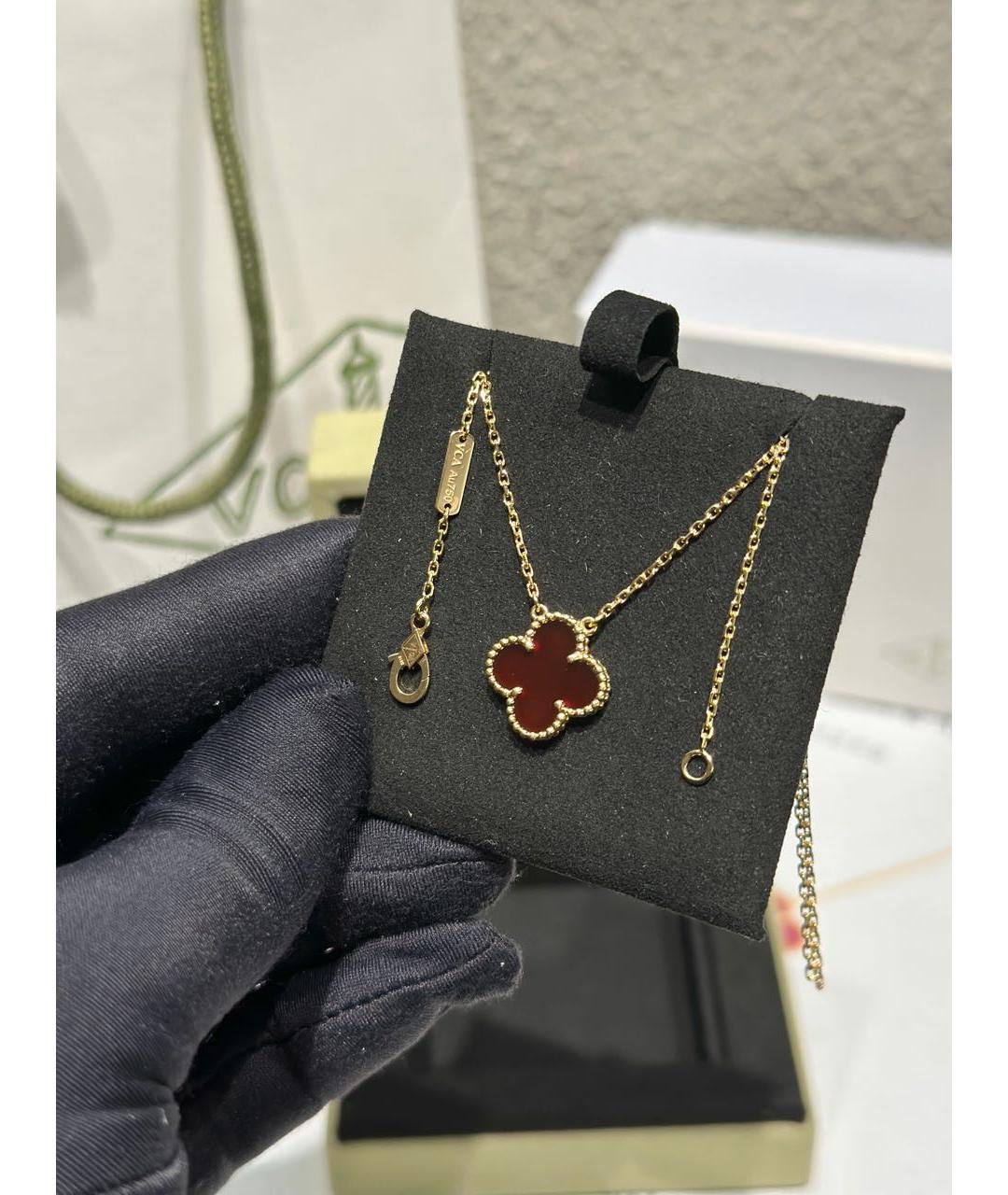 VAN CLEEF & ARPELS Красное колье из желтого золота, фото 3