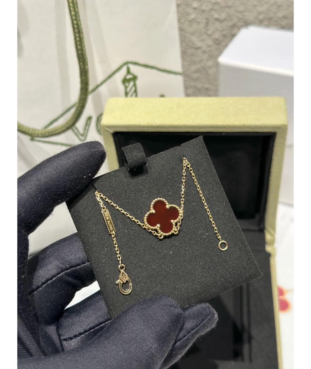 VAN CLEEF & ARPELS Красное колье из желтого золота, фото 5