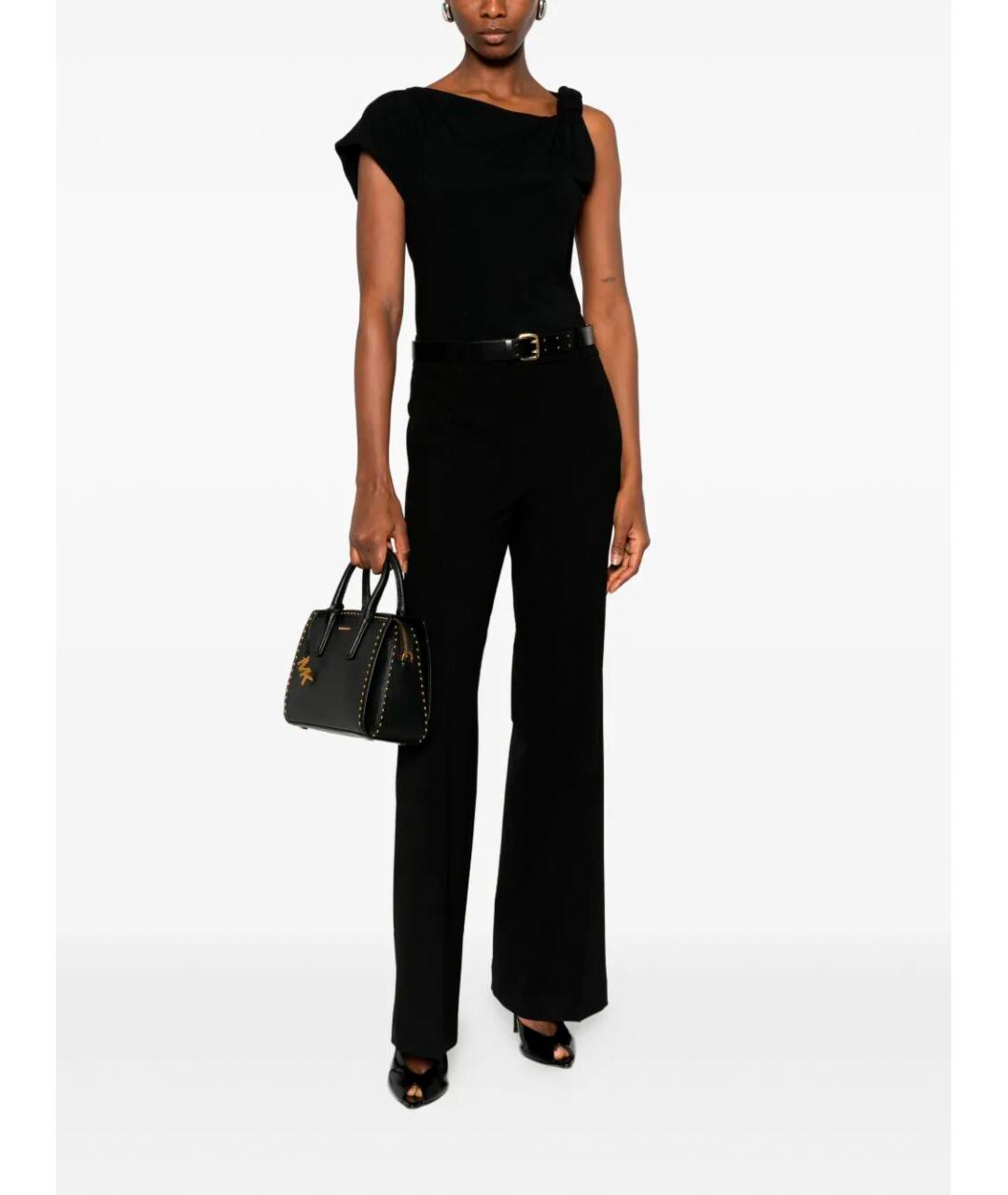 PINKO Черная хлопковая футболка, фото 2